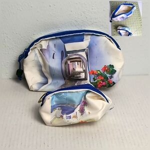 Ifadi Made In Greece Duo Small Pouch Cosmetics Bag